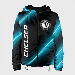 Куртка с капюшоном женская Chelsea неоновые лампы, цвет: 3D-черный