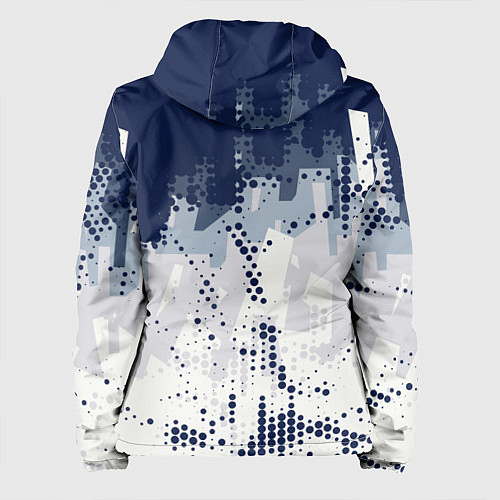 Женская куртка Яркий абстрактный узор для спорта / 3D-Белый – фото 2