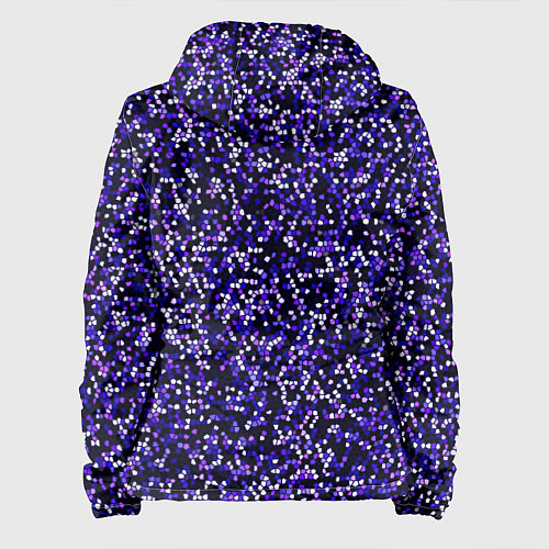 Женская куртка Мелкая мозаика паттерн фиолетовый / 3D-Белый – фото 2