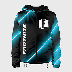 Куртка с капюшоном женская Fortnite неоновые лампы, цвет: 3D-черный