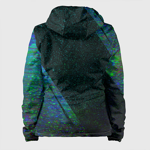 Женская куртка HIM glitch blue / 3D-Черный – фото 2