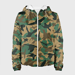 Женская куртка Армейский камуфляж текстура