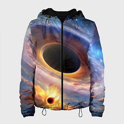 Женская куртка Чёрная дыра поглощает вселенную