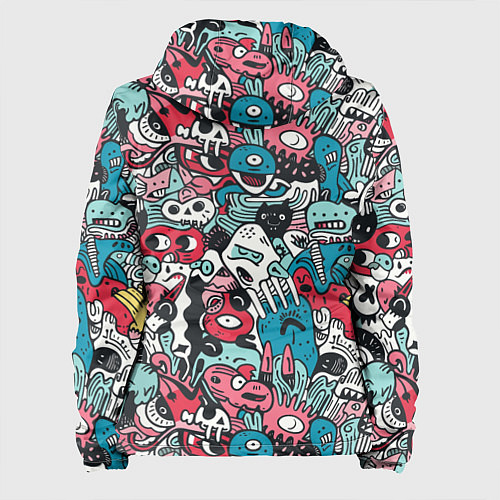 Женская куртка Дудл животные абстракция / 3D-Белый – фото 2