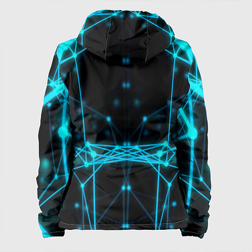 Женская куртка Синий плексус / 3D-Белый – фото 2