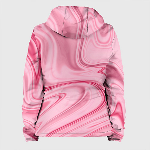 Женская куртка Розовые разводы / 3D-Белый – фото 2