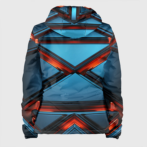 Женская куртка Абстрактные треугольные плиты со светом / 3D-Черный – фото 2