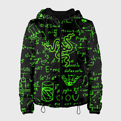 Куртка с капюшоном женская Razer patten symbol, цвет: 3D-черный