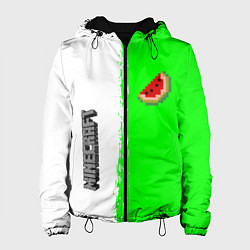 Женская куртка Minecraft colors green game