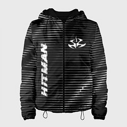 Куртка с капюшоном женская Hitman metal game lines, цвет: 3D-черный