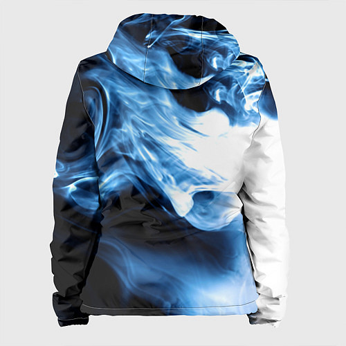 Женская куртка Дым смок вейпа текстура / 3D-Белый – фото 2