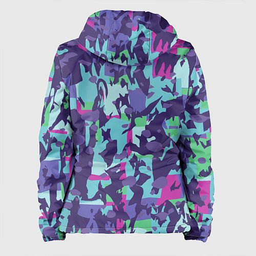 Женская куртка Абстрактный фон со спортивным узором / 3D-Черный – фото 2