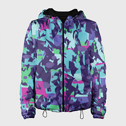 Женская куртка Абстрактный фон со спортивным узором