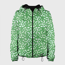 Женская куртка Мозаика на зеленом