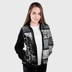 Куртка с капюшоном женская Mechanic Iron, цвет: 3D-черный — фото 2