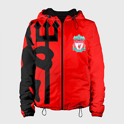 Куртка с капюшоном женская Liverpool fc sport steel, цвет: 3D-черный