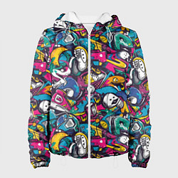 Женская куртка Граффити спортивные принадлежности