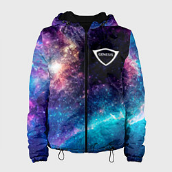 Куртка с капюшоном женская Genesis space auto, цвет: 3D-черный