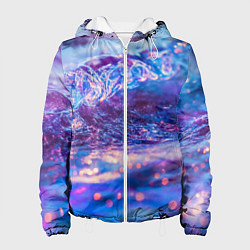 Женская куртка Сине-фиолетовая волна