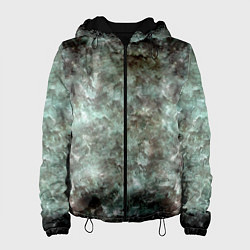 Куртка с капюшоном женская Лесной принт, цвет: 3D-черный