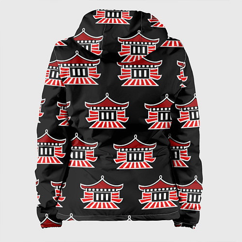 Женская куртка Буддистские символы - японские атрибуты / 3D-Черный – фото 2