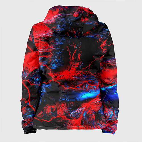 Женская куртка Космические краски шторм / 3D-Белый – фото 2