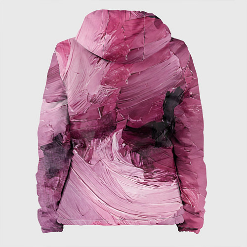 Женская куртка Розовые краски / 3D-Белый – фото 2