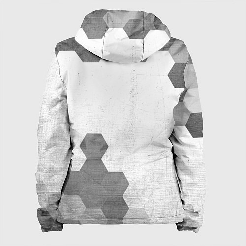 Женская куртка Lamborghini - white gradient вертикально / 3D-Черный – фото 2