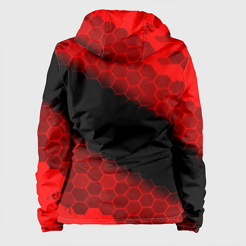 Женская куртка Portal hexagon pattern / 3D-Черный – фото 2