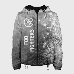 Куртка с капюшоном женская Foo Fighters - grey gradient по-вертикали, цвет: 3D-черный