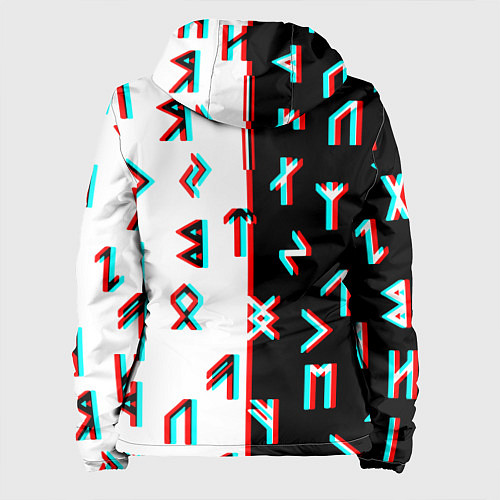 Женская куртка Doom glitch pattern / 3D-Белый – фото 2