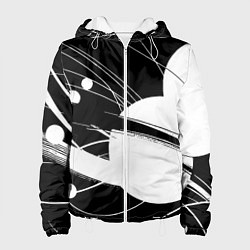 Женская куртка Black and white vanguard abstraction - ai art fant