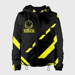 Куртка с капюшоном женская Nirvana geometry yellow, цвет: 3D-черный