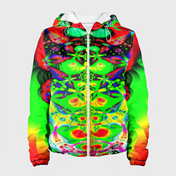 Женская куртка Оптический фрактал кислота