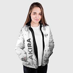 Куртка с капюшоном женская Akira - white gradient вертикально, цвет: 3D-черный — фото 2