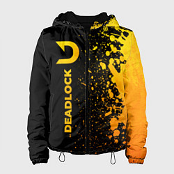 Куртка с капюшоном женская Deadlock - gold gradient по-вертикали, цвет: 3D-черный