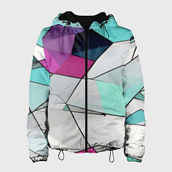 Женская куртка Яркая геометрическая абстракция