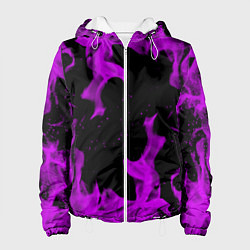 Женская куртка Неоновый огонь текстура