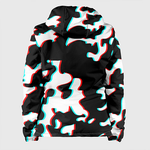 Женская куртка Камуфляж глитч / 3D-Белый – фото 2