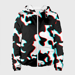 Женская куртка Камуфляж глитч