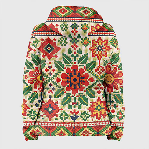 Женская куртка Славянский узор и орнамент / 3D-Черный – фото 2