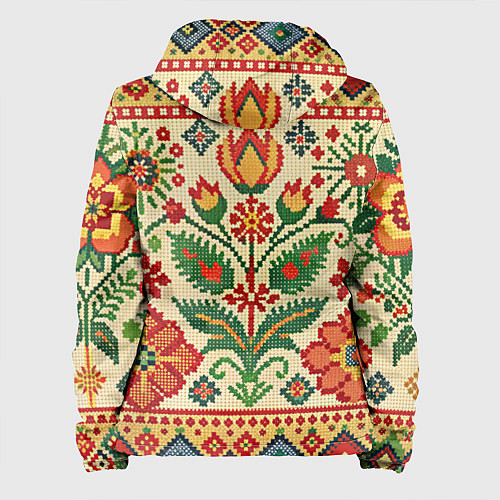 Женская куртка Славянский узор и орнамент / 3D-Белый – фото 2