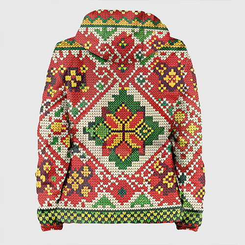 Женская куртка Классические русские узоры и орнамент / 3D-Белый – фото 2