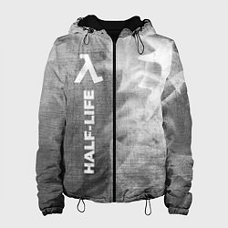 Куртка с капюшоном женская Half-Life - grey gradient по-вертикали, цвет: 3D-черный