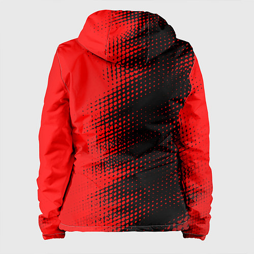 Женская куртка Goblin Slayer - red gradient по-вертикали / 3D-Черный – фото 2
