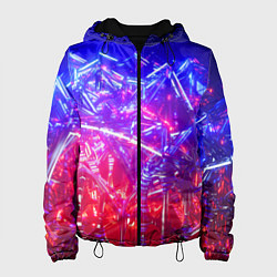 Женская куртка Неоновая геометрическая абстракция