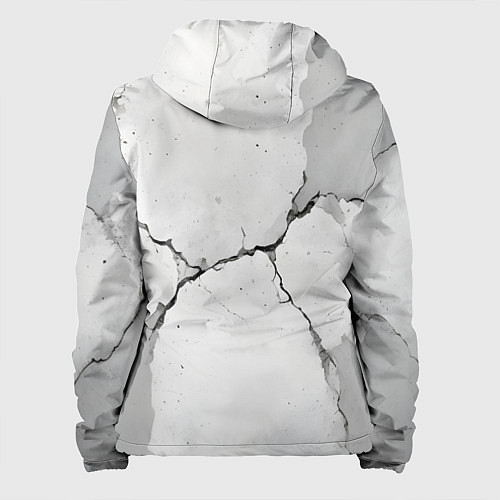 Женская куртка Растрескавшийся бетон / 3D-Белый – фото 2