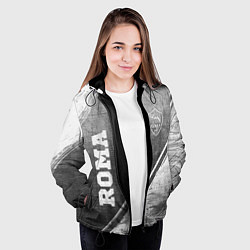 Куртка с капюшоном женская Roma - grey gradient вертикально, цвет: 3D-черный — фото 2