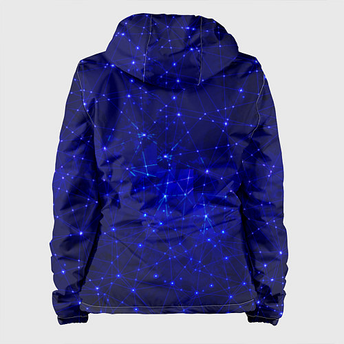 Женская куртка Обширная вселенная - соединяющиеся линии нейронов / 3D-Черный – фото 2