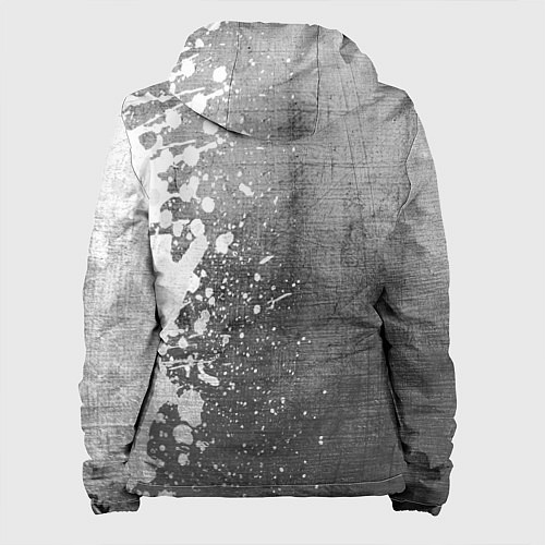 Женская куртка Assassins Creed - grey gradient по-вертикали / 3D-Черный – фото 2